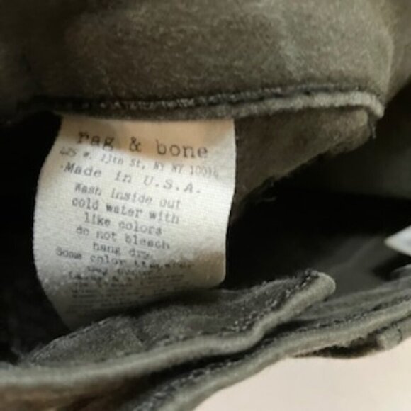 Rag & Bone Jean in Army green Sateen size 25 - Picture 5 of 5